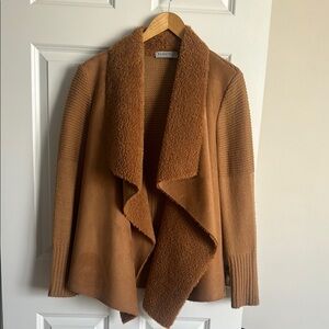 Brown Open Front Cardigan bagatelle size large
